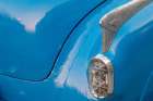 Detail of trunk and rear fender on blue classic American Buick car in Habana-Havana-Cuba Art Print